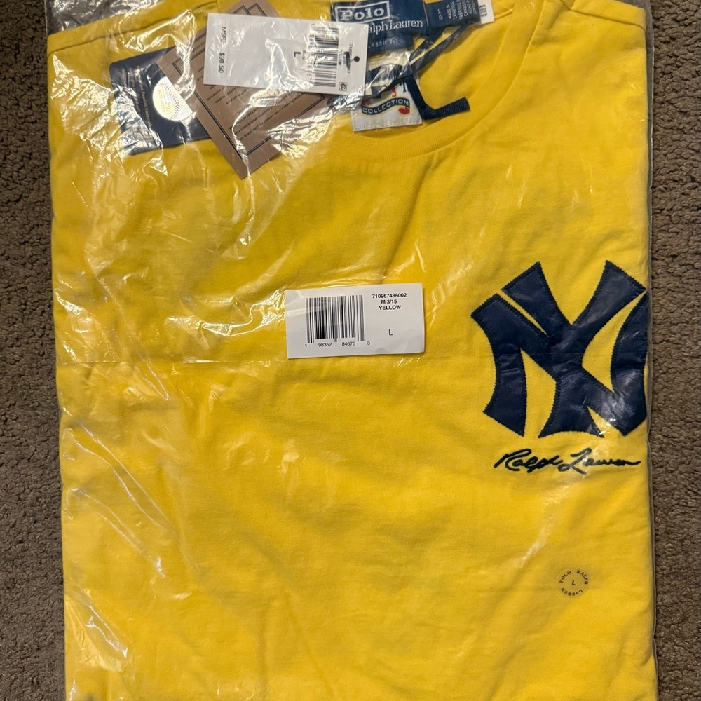 Polo x Yankees MLB Cotton Jersey Shirt NWT
